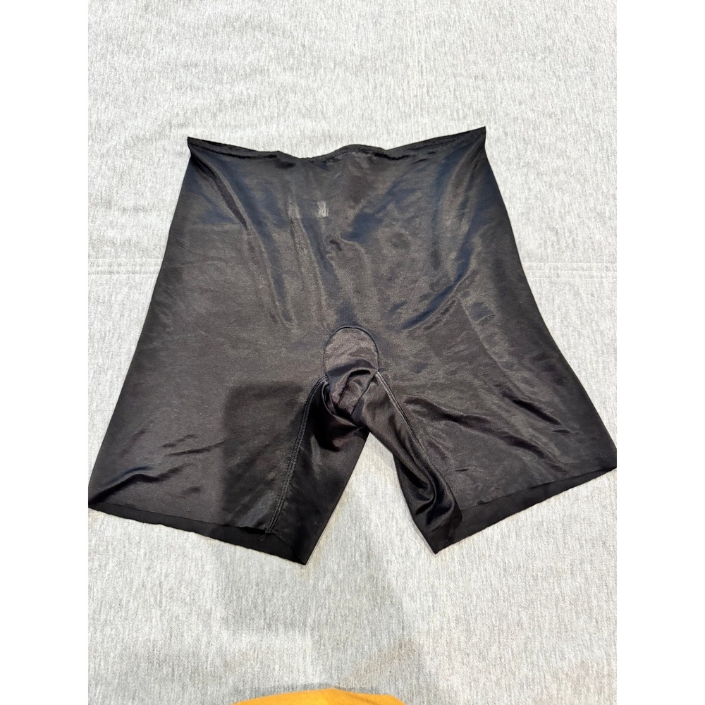 Spanx Black Power Short High Waist Mid Thigh Shapewear Women Large RN112121